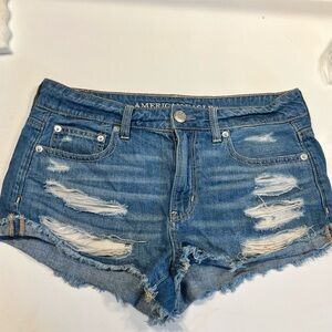 American Eagle ripped jeans shorts